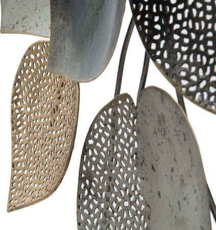 Pannello In Ferro Half Leaf -B- Cm 62,5X5,5X40 Casa e cucina/Decorazioni per interni/Arte/Poster e stampe Led Mall Home - Napoli, Commerciovirtuoso.it