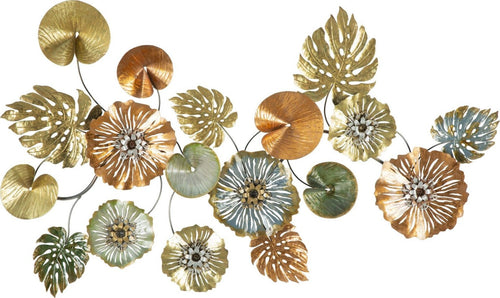 Pannello In Ferro Leaf  Cm 117X7X74 Casa e cucina/Decorazioni per interni/Arte/Poster e stampe Led Mall Home - Napoli, Commerciovirtuoso.it