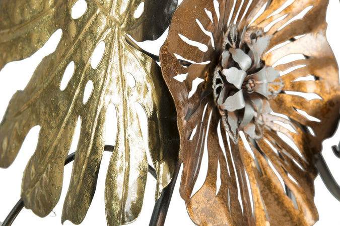 Pannello In Ferro Leaf  Cm 117X7X74 Casa e cucina/Decorazioni per interni/Arte/Poster e stampe Led Mall Home - Napoli, Commerciovirtuoso.it