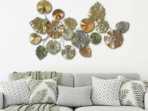 Pannello In Ferro Leaf  Cm 117X7X74 Casa e cucina/Decorazioni per interni/Arte/Poster e stampe Led Mall Home - Napoli, Commerciovirtuoso.it