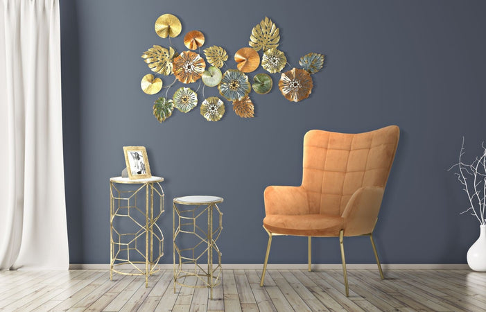 Pannello In Ferro Leaf  Cm 117X7X74 Casa e cucina/Decorazioni per interni/Arte/Poster e stampe Led Mall Home - Napoli, Commerciovirtuoso.it