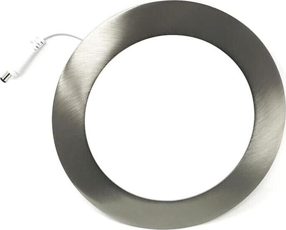 Pannello-Led-18-W-Luce-Bianca-6500k-Faretto-Slim-Incasso-In-Acciaio-Silver-Universo