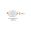 Pannello Led Da Incasso Luce 3000k-6500k 6w Tondo Am-cr-6 Con Bordo Traparente 00625