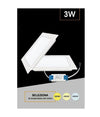 Pannello Led Incasso Quadrato Slim Plafoniera 3w Cct 3 Colorazioni Luce P73a-q3c