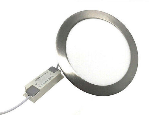 Pannello Led Incasso Silver Tondo Slim 12 W Luce 6500k 3000k 4000k P155a-a Illuminazione/Illuminazione bagno/Luci ad incasso Trade Shop italia - Napoli, Commerciovirtuoso.it