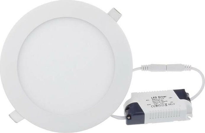 Pannello-Led-Luce-Bianca-Plafoniera-Slim-Incasso-Faretto-24-W-Driver-Universo