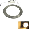 Pannello-Led-Luce-Calda-3000k-Faretto-Slim-Incasso-12-W-In-Acciaio-Silver-Universo
