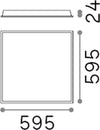 Pannello-Led-Panel-Alluminio-Bianco-Led-40W-3000K-Luce-Calda-Cri90
