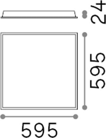 Pannello-Led-Panel-Alluminio-Bianco-Led-40W-3000K-Luce-Calda-Cri90