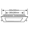 Pannello Led Quadrato Da Incasso 24 W Con Driver Cct 6500k 3000k 4000k P285a-q3c