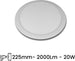 Pannello Led Slim 20w Incasso Rotondo Luce Bianco Caldo Freddo Naturale P225at Casa, arredamento e bricolage > Illuminazione da interno > Plafoniere per interno Trade Shop italia - Napoli, Commerciovirtuoso.it