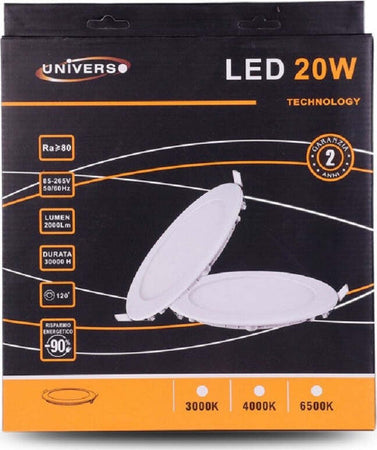 Pannello Led Slim 20w Incasso Rotondo Luce Bianco Caldo Freddo Naturale P225at Casa, arredamento e bricolage > Illuminazione da interno > Plafoniere per interno Trade Shop italia - Napoli, Commerciovirtuoso.it