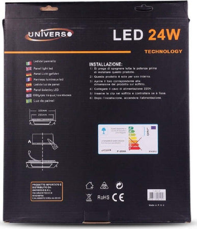 Pannello Led Slim 24w Incasso Quadrato Luce Bianco Caldo Freddo Naturale P285aq Casa, arredamento e bricolage > Illuminazione da interno > Plafoniere per interno Trade Shop italia - Napoli, Commerciovirtuoso.it
