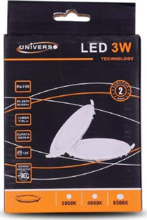 Pannello-Led-Slim-3w-Incasso-Rotondo-In-Pvc-Bianco-Caldo-Freddo-Naturale-P73at