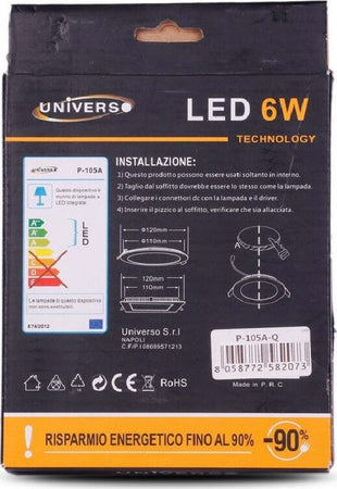 Pannello Led Slim 6w Incasso Quadrato In Pvc Luce Caldo Freddo Naturale P105aq Casa, arredamento e bricolage > Illuminazione da interno > Plafoniere per interno Trade Shop italia - Napoli, Commerciovirtuoso.it