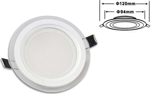 Pannello Led Slim Incasso Bordo In Vetro Tondo 9w Luce 6500k 3000k 4000k P-94et Casa, arredamento e bricolage > Illuminazione da interno > Faretti per interno Trade Shop italia - Napoli, Commerciovirtuoso.it