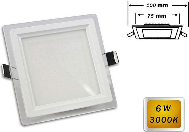 Pannello Led Slim Incasso Bordo Vetro Quadrato 6w Luce 6500k 4000k 3000k P-75eq Casa, arredamento e bricolage > Illuminazione da interno > Faretti per interno Trade Shop italia - Napoli, Commerciovirtuoso.it