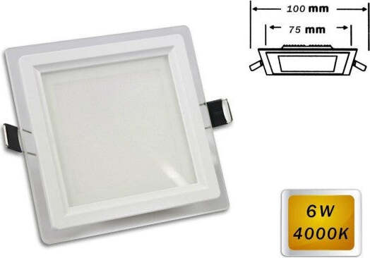 Pannello Led Slim Incasso Bordo Vetro Quadrato 6w Luce 6500k 4000k 3000k P-75eq Illuminazione/Illuminazione per interni/Faretti/Faretti da soffitto Trade Shop italia - Napoli, Commerciovirtuoso.it