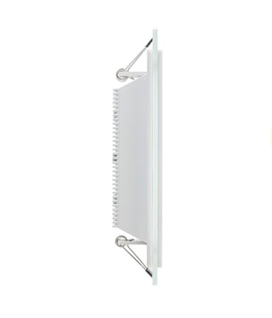 Pannello Led Slim Quadrato Incasso Cornice Vetro 12w Cct 3000k 4000k 6500k P125e-q3c