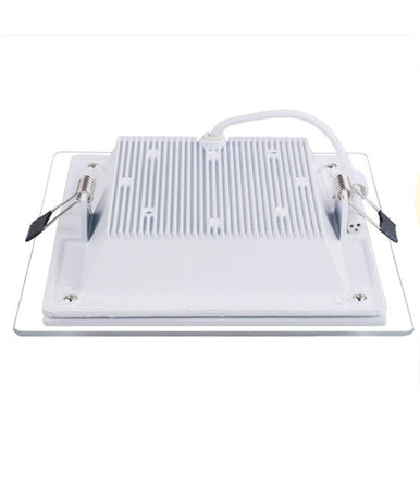 Pannello Led Slim Quadrato Incasso Cornice Vetro 12w Cct 3000k 4000k 6500k P125e-q3c