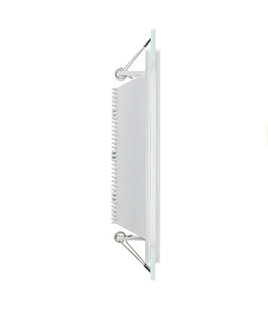 Pannello Led Slim Quadrato Incasso Cornice Vetro 18w Cct 3000k 6500k 4000k P165e-q3c