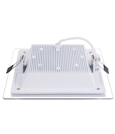 Pannello Led Slim Quadrato Incasso Cornice Vetro 18w Cct 3000k 6500k 4000k P165e-q3c