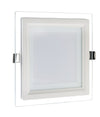 Pannello Led Slim Quadrato Incasso Cornice Vetro 18w Cct 3000k 6500k 4000k P165e-q3c