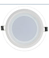 Pannello Led Slim Tondo Incasso Cornice Vetro 24w Cct 4000k 3000k 6500k P205e-t3c