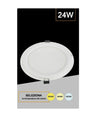 Pannello Led Slim Tondo Incasso Cornice Vetro 24w Cct 4000k 3000k 6500k P205e-t3c