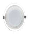 Pannello Led Slim Tondo Incasso Cornice Vetro 24w Cct 4000k 3000k 6500k P205e-t3c