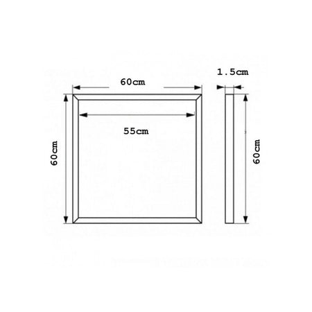 Pannello Led Telaio Luminoso Cornice 60x60 Cm 48 W 5700lm Lampadario Sospensione Tot