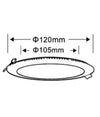 Pannello Led Tondo Da Incasso 6 Watt Con Driver Cct 3000k 4000k 6500k P105a-t3c
