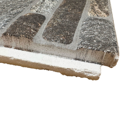 CAPPOTTO esterno - interno isolante in STYROFOAM 3D spess. 3,5cm (120x50cm) con resine e malta Pietra dura