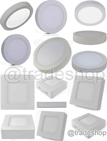 PANNELLO PLAFONIERA FARETTO FARO TONDO A LED 6-12-18-24 WATT FREDDO CALDO  Trade Shop italia - Napoli, Commerciovirtuoso.it
