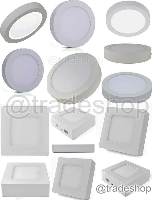 PANNELLO PLAFONIERA FARETTO FARO TONDO A LED 6-12-18-24 WATT FREDDO CALDO  Trade Shop italia - Napoli, Commerciovirtuoso.it
