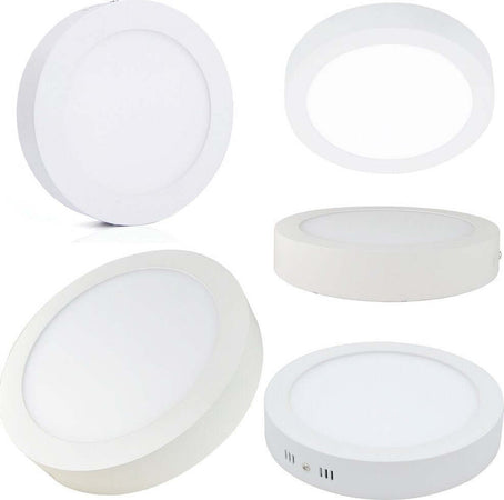 PANNELLO PLAFONIERA FARETTO FARO TONDO A LED 6-12-18-24 WATT FREDDO CALDO  Trade Shop italia - Napoli, Commerciovirtuoso.it