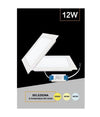 Pannello Smd Led Quadrato Incasso 12w Con Driver Cct 4000k 3000k 6500k P155a-q3c