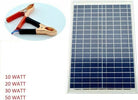 PANNELLO-SOLARE-FOTOVOLTAICO-10W-20W-30W-50W-CELLE-SILICIO-COMPLETO-PINZE-BATTE