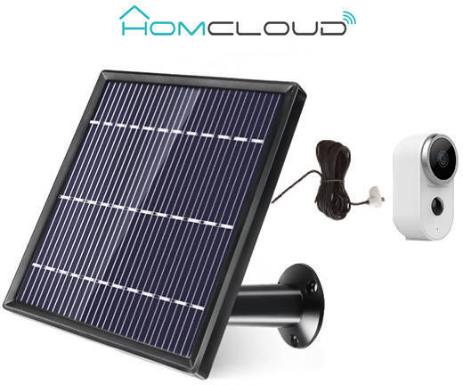 Pannello Solare Per Telecamera Wifi A Batteria Homcloud Snap11 (ip65) (nuovo Modello) Pannello Solare Per Telecamera E Dispositivi Smart Wi-fi A Batteria