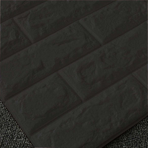 Pannello Spugna 3d Mattoni Colore Nero Adesivo Pareti Sfondo Casa Muri 70x70cm Stickers e Adesivi Trade Shop italia - Napoli, Commerciovirtuoso.it