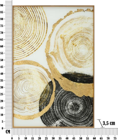 Pannello Vetro C/Cornice nWoody Cm 60X3,5X90 Casa e cucina/Decorazioni per interni/Arte/Poster e stampe Led Mall Home - Napoli, Commerciovirtuoso.it