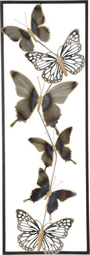 Pannelo In Ferro Farfalle Cm 31X2,5X90 Casa e cucina/Decorazioni per interni/Arte/Poster e stampe Led Mall Home - Napoli, Commerciovirtuoso.it