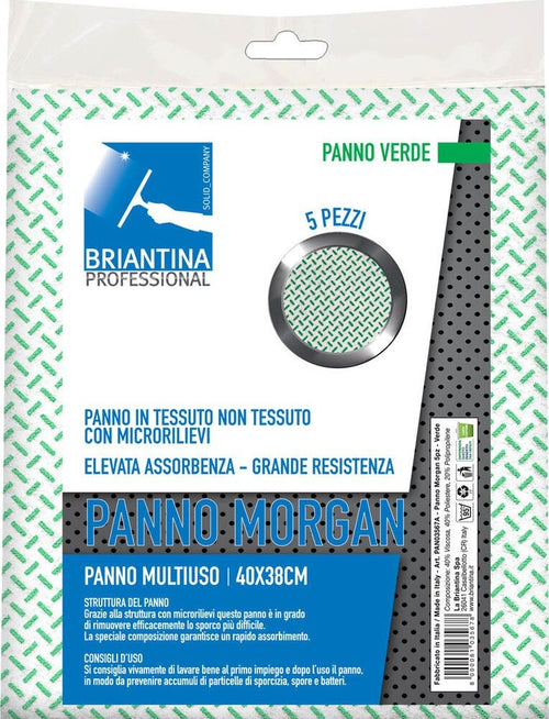 Panni-multiuso-professionali-Morgan-colore-verde-40x38-cm-5-pezzi
