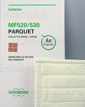 Panni-Pulizia-Parquet-x4-per-PuliLava-Folletto-SP520,-SP530