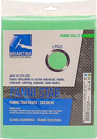 Panni-traforati-professionali-Star-colore-verde-50x38-cm-5-pezzi