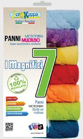 Panno per pulizia in microfibra asciugamano multiuso, set da 7 pezzi Casa e cucina/Detergenti e prodotti per la pulizia/Strumenti di pulizia/Panni per pulizia La Zappa - Altamura, Commerciovirtuoso.it