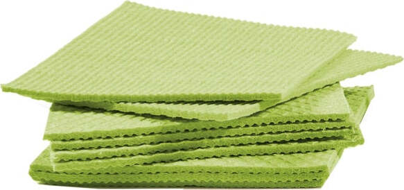 Pannospugna Aquos - 18 x 20 cm - verde - Perfetto - pack 10 pezzi Casa e cucina/Detergenti e prodotti per la pulizia/Strumenti di pulizia/Panni per pulizia Eurocartuccia - Pavullo, Commerciovirtuoso.it
