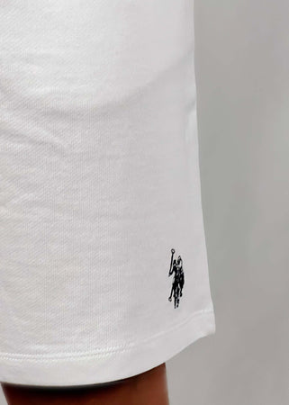 Pantaloncini-edri-bianco-con-logo-blu-scuro