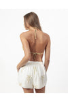 Pantaloncini Donna Admas 19942 Golden Palms in Lino e Viscosa
