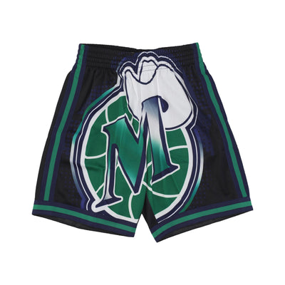 MITCHELL & NESS Pantaloncino Basket Uomo Nba Big Face 7.0 Fashion Short Dalmav Black da uomo